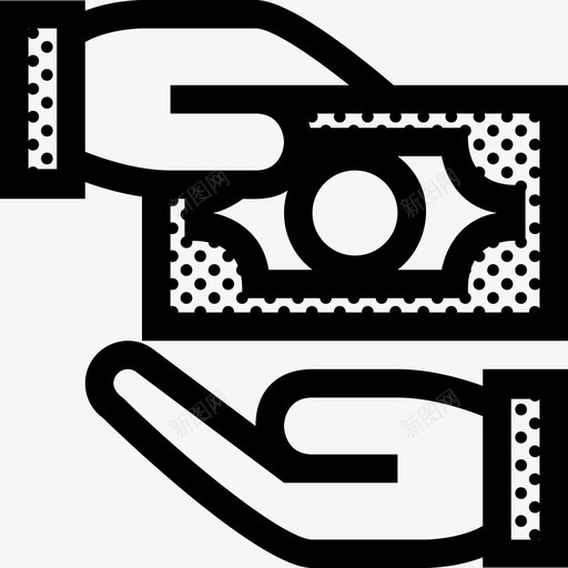 工资帐单手svg_新图网 https://ixintu.com 工资 帐单 单手 钱付款 付款