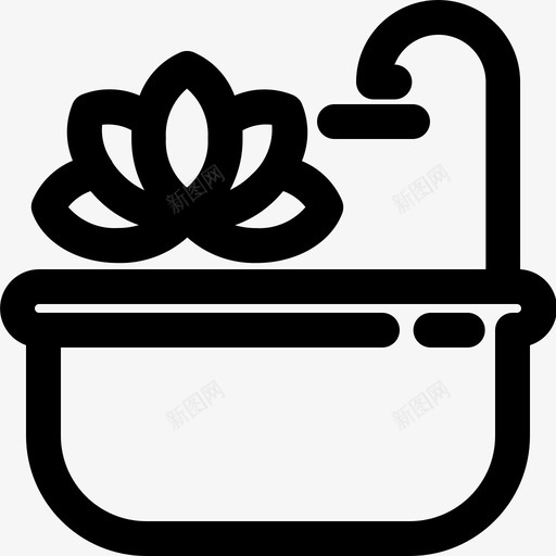水疗和按摩浴缸浴室svg_新图网 https://ixintu.com 水疗 按摩 浴缸 浴室 清洁 泻湖