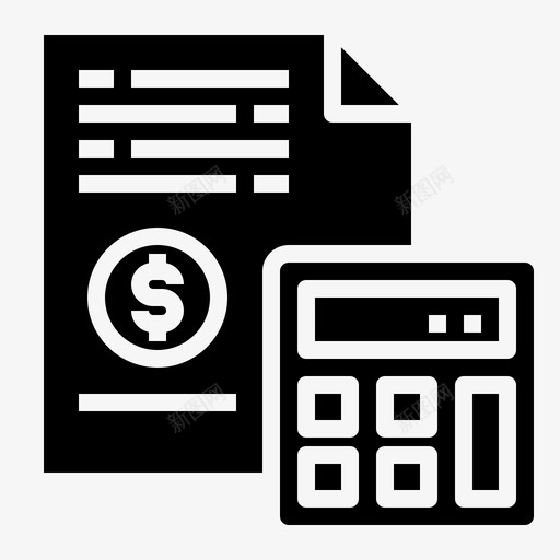 文件计算器资金svg_新图网 https://ixintu.com 文件 计算器 资金 项目管理