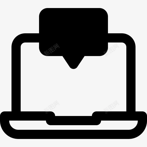 聊天和消息泡泡评论笔记本电脑svg_新图网 https://ixintu.com 聊天 天和 消息 泡泡 评论 笔记本 电脑 谈话