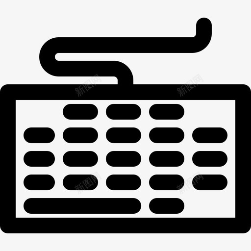 键盘电脑lagotline商务和办公室svg_新图网 https://ixintu.com 键盘 电脑 电脑商 商务 办公室