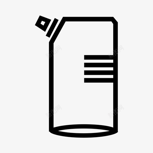 doypack袋液体svg_新图网 https://ixintu.com 液体 包装 家用 产品