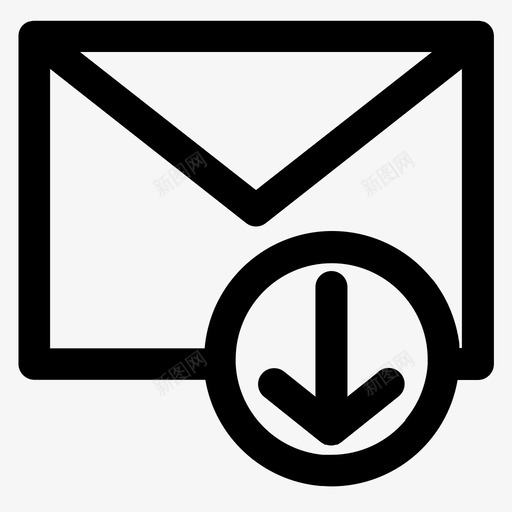 邮件向下电子邮件svg_新图网 https://ixintu.com 电子邮件 邮件 向下 信封 排序