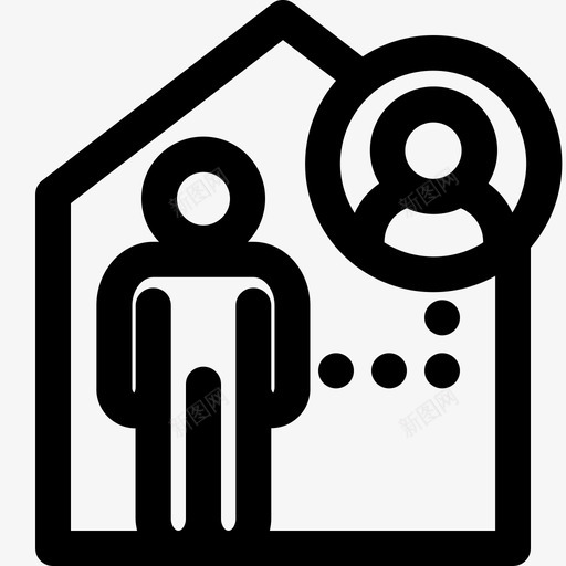 在家工作沟通会议svg_新图网 https://ixintu.com 在家 工作 沟通 会议 视频 通话