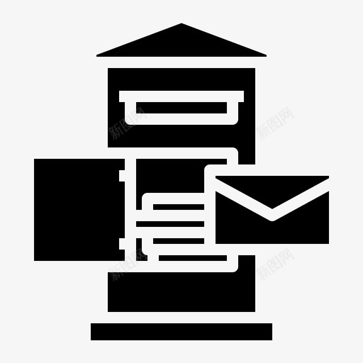 邮箱邮政投递和运输svg_新图网 https://ixintu.com 邮箱 邮政 投递 运输