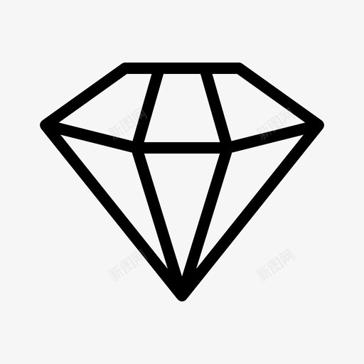 钻石珠宝奢侈品svg_新图网 https://ixintu.com 钻石 珠宝 奢侈品 高级 石材 黑色 星期五 系列