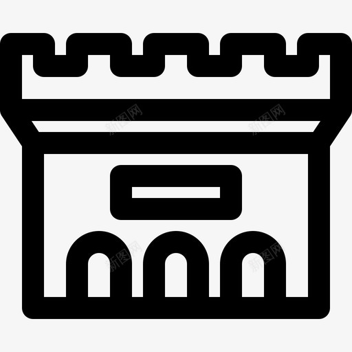 博物馆建筑城堡svg_新图网 https://ixintu.com 博物馆 建筑 城堡 画廊 历史 城市 元素 概述