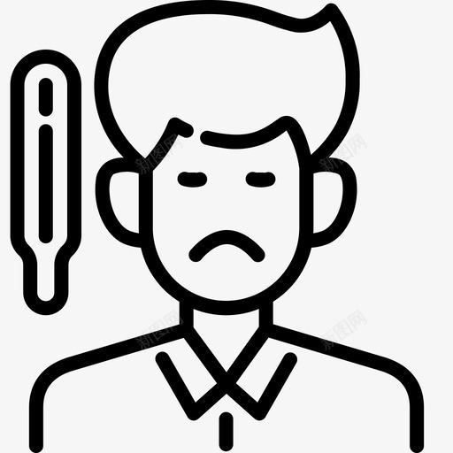 发热疾病流感svg_新图网 https://ixintu.com 疾病 病毒 发热 流感 冠状