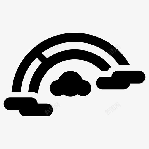 彩虹蓝色明亮svg_新图网 https://ixintu.com 彩虹 蓝色 明亮 天空 天气