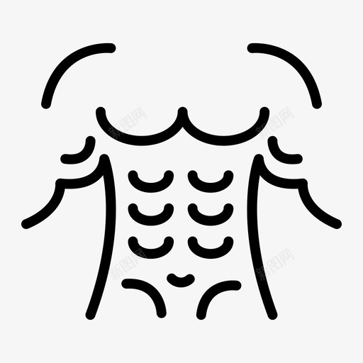 六包身体体能svg_新图网 https://ixintu.com 六包 身体 体能 体重