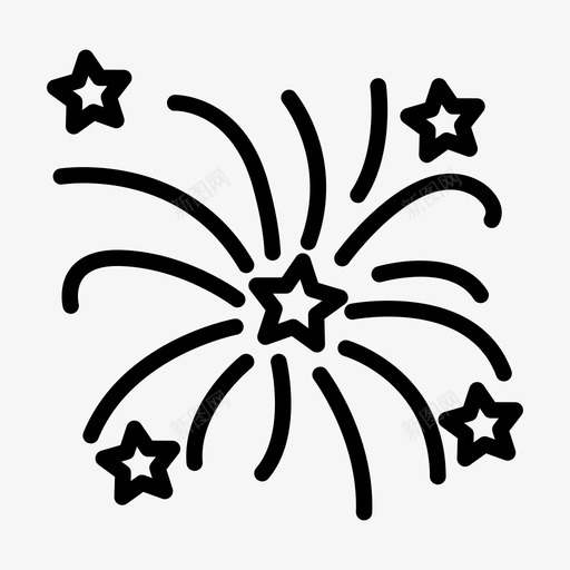 焰火庆祝爆炸svg_新图网 https://ixintu.com 焰火 庆祝 爆炸 功能 聚会