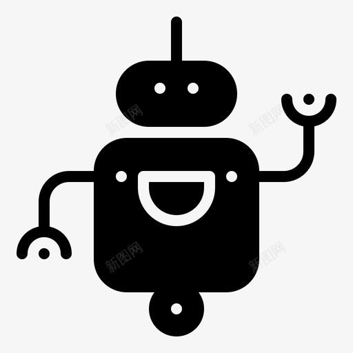 机器人半机械人机器svg_新图网 https://ixintu.com 机器人 机械 人机 机器 技术