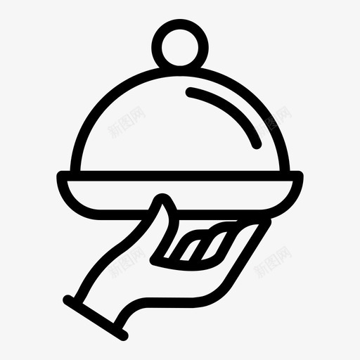 送餐餐厅服务svg_新图网 https://ixintu.com 送餐 餐厅 服务