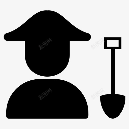 农夫干草叉工人svg_新图网 https://ixintu.com 农夫 干草 工人