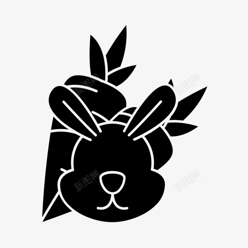 胡萝卜兔基督教复活节svg_新图网 https://ixintu.com 胡萝卜 基督教 复活节 节日