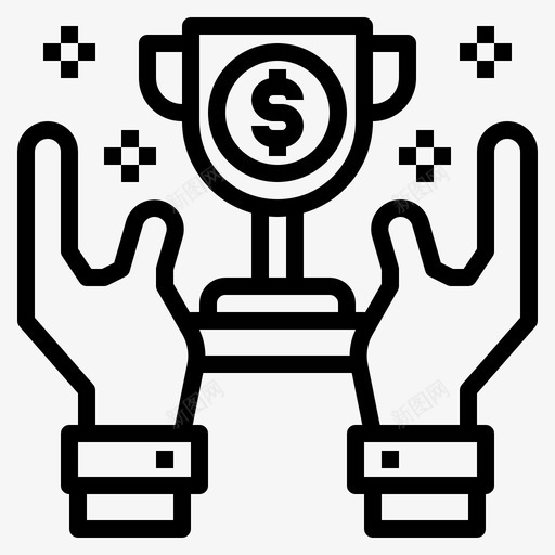 手财政钱svg_新图网 https://ixintu.com 财政 钱奖杯 奖杯