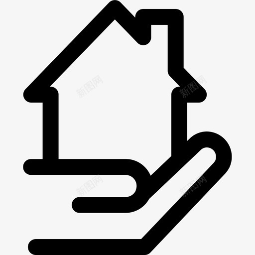 房地产代理手家svg_新图网 https://ixintu.com 房地产 地产代理 手家 业务 拉各 特线 家庭