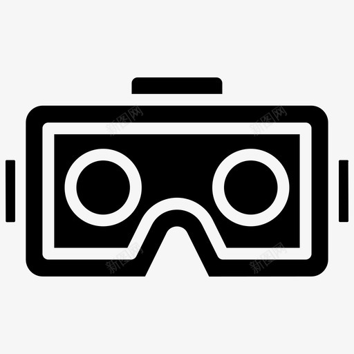 vr玻璃3d玻璃眼睛svg_新图网 https://ixintu.com 玻璃 虚拟现实 眼睛 游戏 眼镜 填充