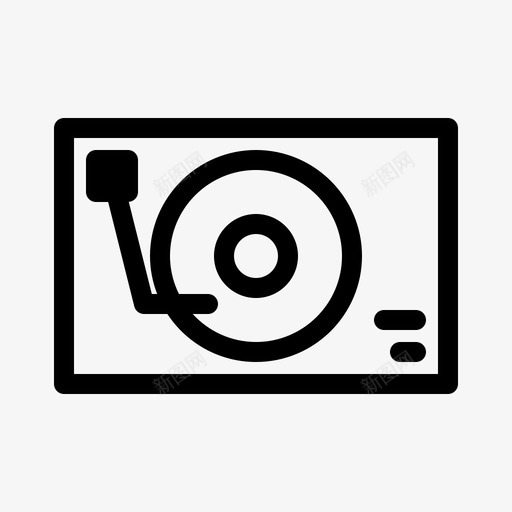设备音乐在线svg_新图网 https://ixintu.com 设备 音乐在线 播放器 声音 转盘 在线