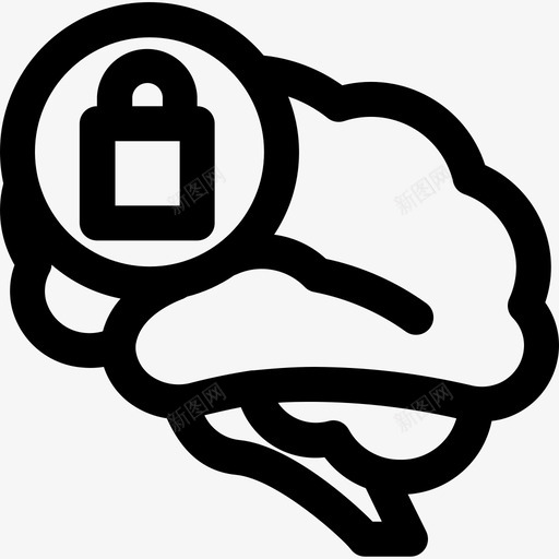 人的心态封闭理念svg_新图网 https://ixintu.com 人的 心态 封闭 理念 锁拉 各特 线人