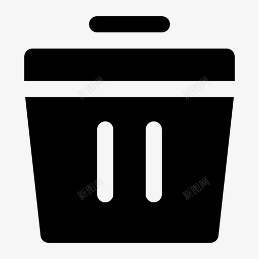 垃圾箱商业金融svg_新图网 https://ixintu.com 垃圾箱 商业 金融 办公室 符号
