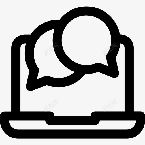 聊天信息泡泡评论笔记本电脑svg_新图网 https://ixintu.com 聊天 信息 泡泡 评论 笔记本 电脑 电脑报 报价 演讲 天和