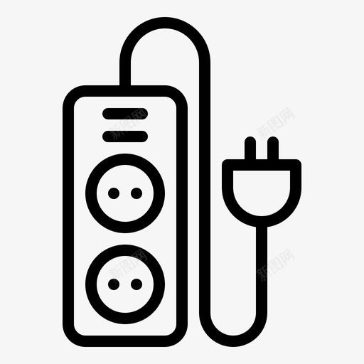 插座电气电子svg_新图网 https://ixintu.com 插座 电子 电气 五金 电子线 线路