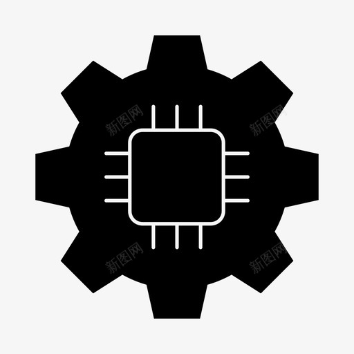 血眼电脑网络svg_新图网 https://ixintu.com 血眼 设置 电脑网络 技术 技术处 处理器