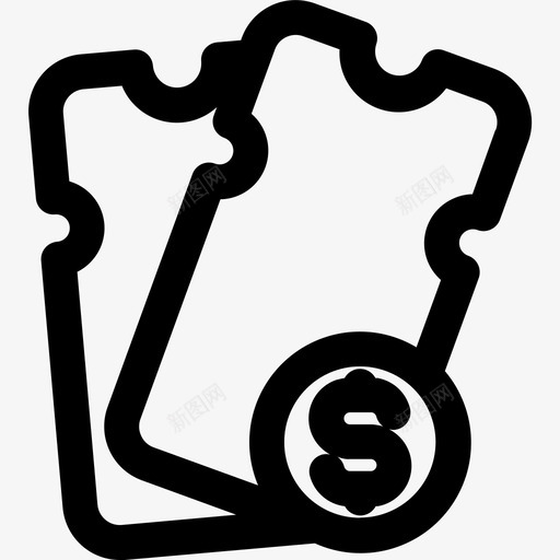 门票折扣美元svg_新图网 https://ixintu.com 门票 优惠券 折扣 美元 付款 拉各 特线