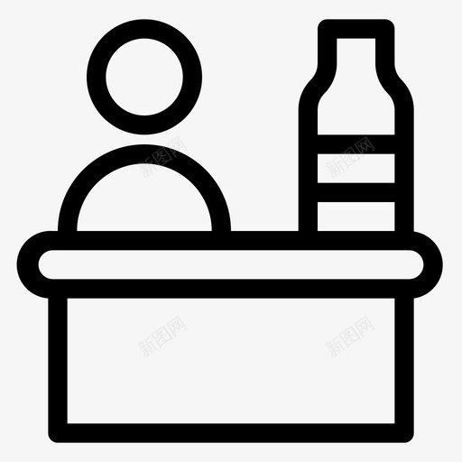 接待员办公桌酒店svg_新图网 https://ixintu.com 酒店 餐厅 接待员 办公桌 第卷