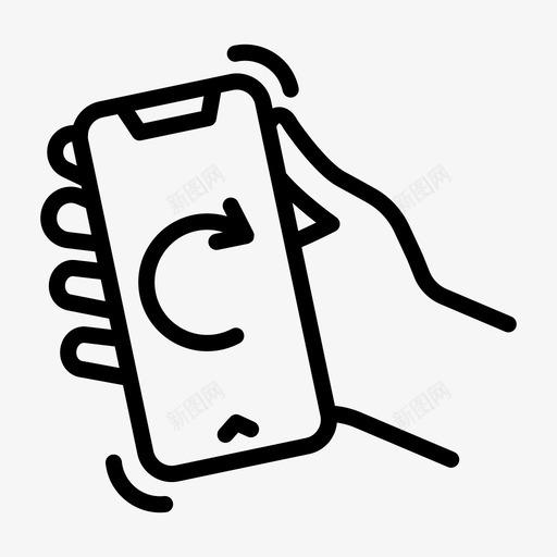 向右撞iphone触摸手势svg_新图网 https://ixintu.com 向右 触摸 手势