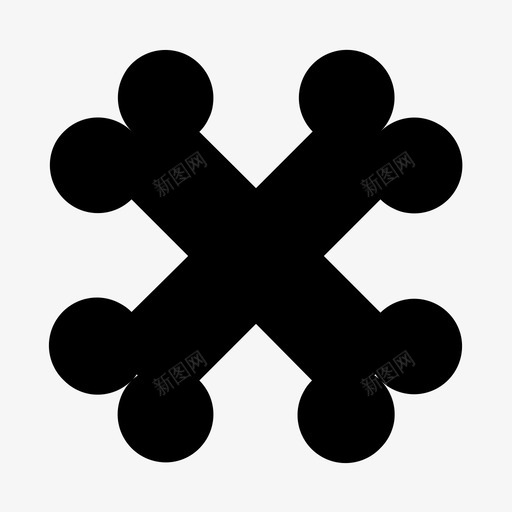 骨头骨折交叉骨svg_新图网 https://ixintu.com 骨头 骨折 交叉 死亡 骨骼 头骨 医疗 固体