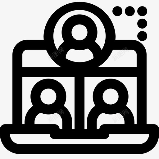 在家工作沟通会议svg_新图网 https://ixintu.com 在家 工作 沟通 会议 视频 通话