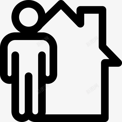 住宅业主用户svg_新图网 https://ixintu.com 住宅 业主 用户 房地产