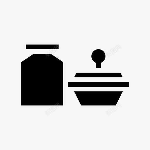 厨师罐子厨房svg_新图网 https://ixintu.com 厨师 罐子 厨房 商店 用具 黑色 星期五 雕文