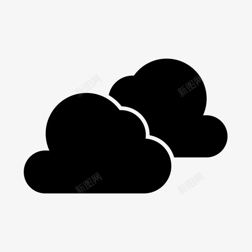 多云气候温度svg_新图网 https://ixintu.com 多云 气候 温度 天气