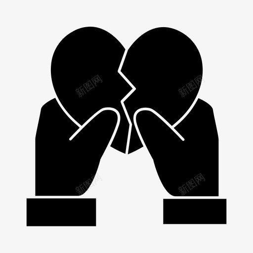 爱的结合心心碎svg_新图网 https://ixintu.com 爱的 结合 心心 心碎 情人节