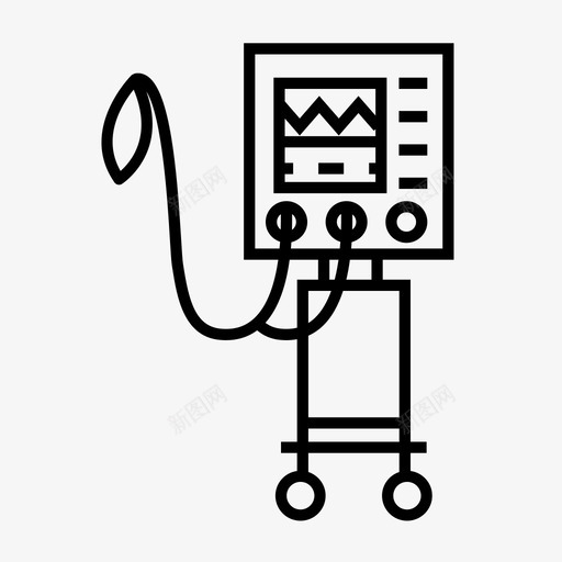 icu呼吸机流行病健康svg_新图网 https://ixintu.com 呼吸机 流行病 健康 医学 流行 冠状 病毒