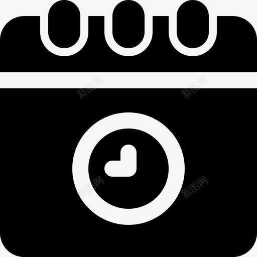 挂起业务日历svg_新图网 https://ixintu.com 业务 挂起 日历 日期 时间 时间等 等待 图示