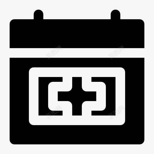 日历护理诊所svg_新图网 https://ixintu.com 医院 日历 护理 诊所 医疗 图示