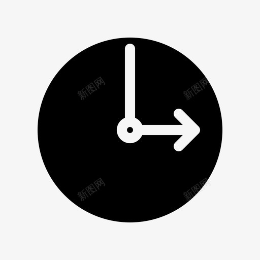 时钟在线时间svg_新图网 https://ixintu.com 在线 时钟 时间 手表 符号