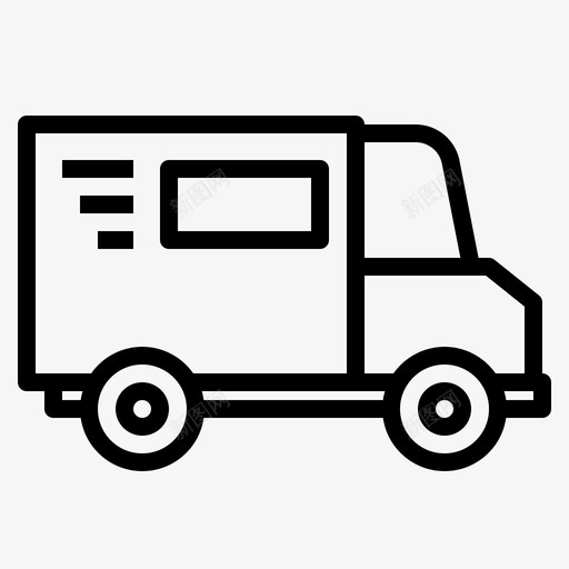 送货猫运输svg_新图网 https://ixintu.com 送货 运输 卡车 车辆 黑色 星期五