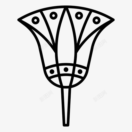莲花古代装饰svg_新图网 https://ixintu.com 莲花 装饰 埃及 古代