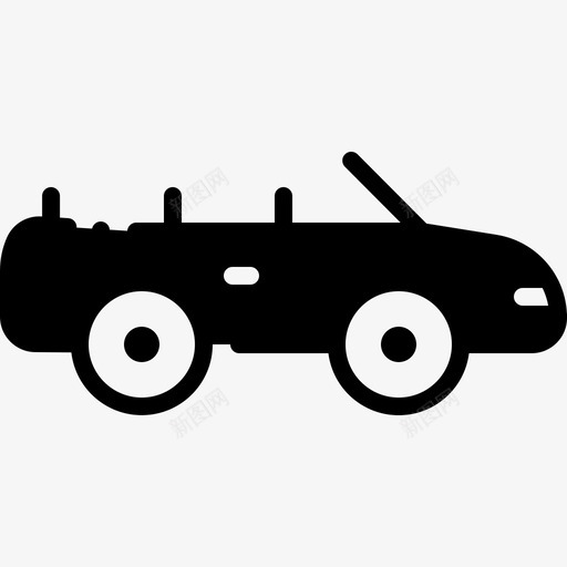 敞篷车汽车运输svg_新图网 https://ixintu.com 汽车 敞篷车 运输 固体