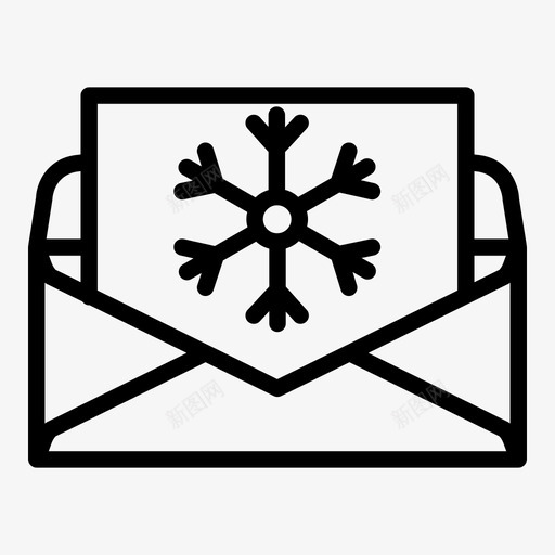 圣诞卡请柬信svg_新图网 https://ixintu.com 圣诞卡 请柬 愿望