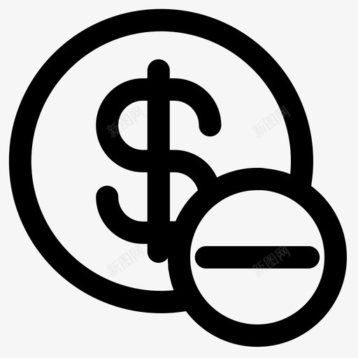 删除账户银行账户财务svg_新图网 https://ixintu.com 账户 删除 财务 银行 资金