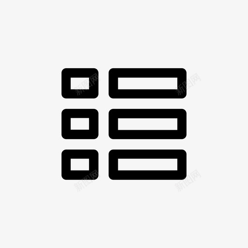 列表项目符号列表uisvg_新图网 https://ixintu.com 列表 项目 符号 用户界面 大纲