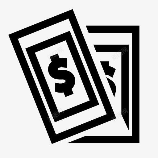 钱金额现金svg_新图网 https://ixintu.com 钱金额 金额 现金 硬币 美元 付款 生意