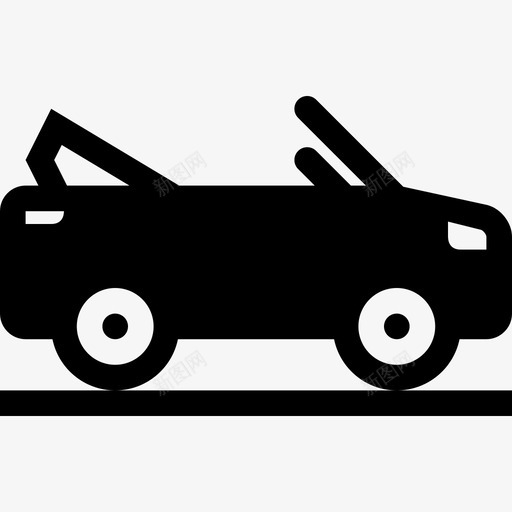 敞篷车汽车豪华svg_新图网 https://ixintu.com 敞篷车 汽车 豪华 交通工具 车辆 小黑