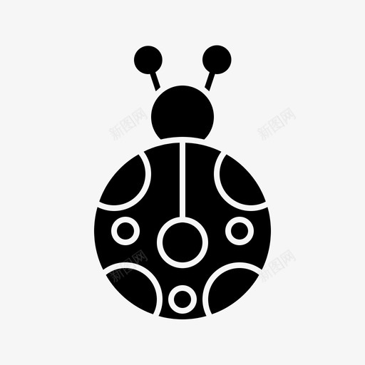 秋天虫子昆虫svg_新图网 https://ixintu.com 季节 秋天 虫子 昆虫 瓢虫 雕文